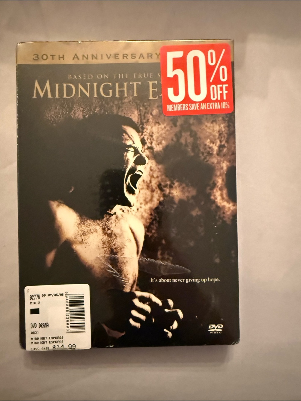 Midnight Express DVD 30th Anniversary Edition (New & Sealed) Oscar Winner